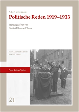 Abbildung von Grzesinski / Krause-Vilmar | Politische Reden 1919–1933 | 1. Auflage | 2022 | 21 | beck-shop.de