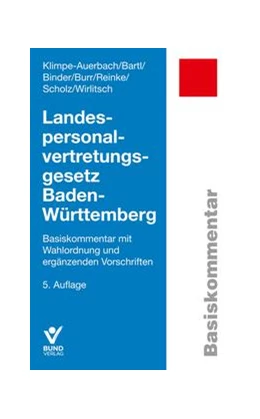 Abbildung von Klimpe-Auerbach / Bartl | Landespersonalvertretungsgesetz Baden-Württemberg | 5. Auflage | 2023 | beck-shop.de
