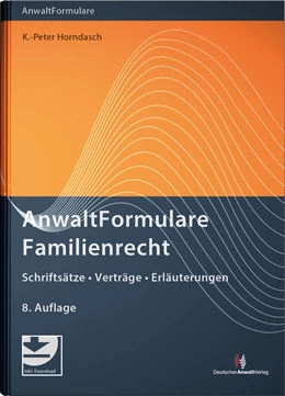 Abbildung von Horndasch | AnwaltFormulare Familienrecht | 8. Auflage | 2022 | beck-shop.de