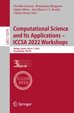 Abbildung von Gervasi / Murgante | Computational Science and Its Applications - ICCSA 2022 Workshops | 1. Auflage | 2022 | beck-shop.de