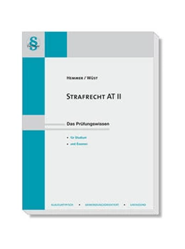 Abbildung von Hemmer / Wüst | Strafrecht AT II | 15. Auflage | 2022 | beck-shop.de