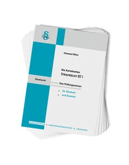 Abbildung von Hemmer / Wüst | Karteikarten Strafrecht BT I | 11. Auflage | 2022 | beck-shop.de