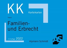 Abbildung von Haack | Karteikarten Familien- und Erbrecht | 13. Auflage | 2022 | beck-shop.de