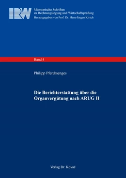 Abbildung von Pferdmenges | Die Berichterstattung über die Organvergütung nach ARUG II | 1. Auflage | 2022 | 4 | beck-shop.de