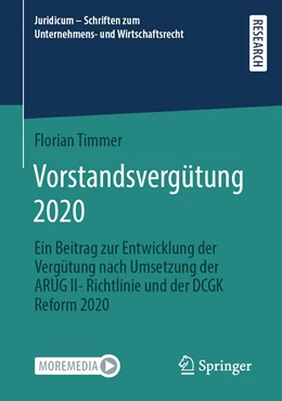 Abbildung von Timmer | Vorstandsvergütung 2020 | 1. Auflage | 2022 | beck-shop.de