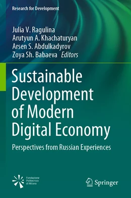 Abbildung von Ragulina / Khachaturyan | Sustainable Development of Modern Digital Economy | 1. Auflage | 2022 | beck-shop.de