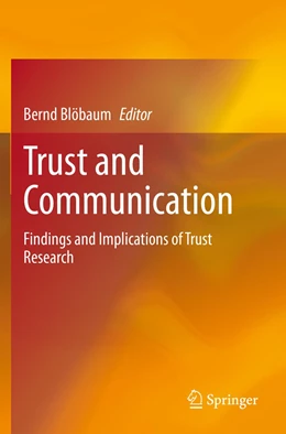 Abbildung von Blöbaum | Trust and Communication | 1. Auflage | 2022 | beck-shop.de