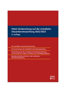 Abbildung von Barzen / Dauber | Paket Vorbereitung auf die mündliche Steuerberaterprüfung 2022/2023 | 6. Auflage | 2022 | beck-shop.de