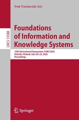 Abbildung von Varzinczak | Foundations of Information and Knowledge Systems | 1. Auflage | 2022 | beck-shop.de