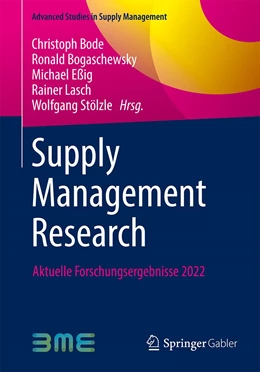 Abbildung von Bode / Bogaschewsky | Supply Management Research | 1. Auflage | 2022 | beck-shop.de