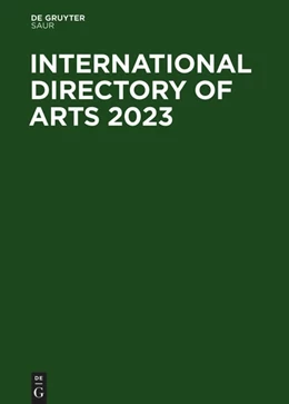 Abbildung von International Directory of Arts 2023 | 47. Auflage | 2022 | beck-shop.de