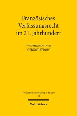 Abbildung von Sydow | Französisches Verfassungsrecht im 21. Jahrhundert | 1. Auflage | 2022 | 20 | beck-shop.de
