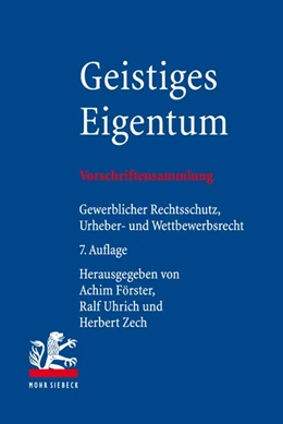 Abbildung von Förster / Uhrich | Geistiges Eigentum | 7. Auflage | 2022 | beck-shop.de
