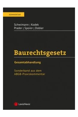 Abbildung von Prader / Sporer | Baurechtsgesetz | 1. Auflage | 2022 | beck-shop.de
