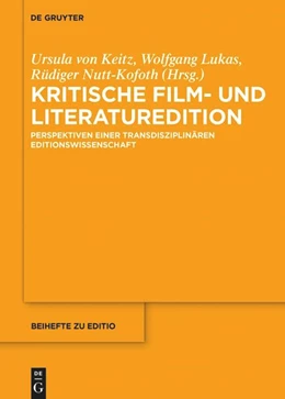 Abbildung von Keitz / Lukas | Kritische Film- und Literaturedition | 1. Auflage | 2022 | beck-shop.de