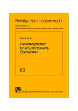 Abbildung von Ernst | Publizitätspflichten für schuldenbasierte Übernahmen | 1. Auflage | 2022 | 63 | beck-shop.de