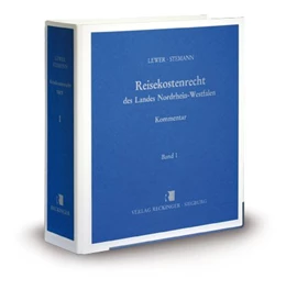 Abbildung von Lewer / Stemann | Reisekostenrecht des Landes Nordrhein-Westfalen | 1. Auflage | 2022 | beck-shop.de