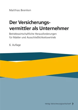 Abbildung von Beenken | Der Versicherungsvermittler als Unternehmer | 6. Auflage | 2022 | beck-shop.de