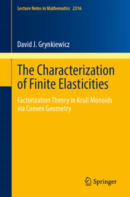 Abbildung von Grynkiewicz | The Characterization of Finite Elasticities | 1. Auflage | 2022 | beck-shop.de