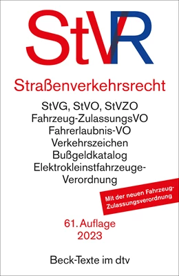 Abbildung von Straßenverkehrsrecht: StVR | 61. Auflage | 2023 | 5015 | beck-shop.de