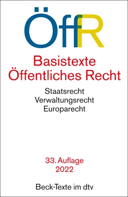 Abbildung von Basistexte Öffentliches Recht: ÖffR | 33. Auflage | 2022 | 5756 | beck-shop.de