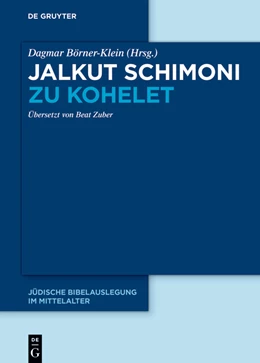 Abbildung von Börner-Klein | Jalkut Schimoni zu Kohelet | 1. Auflage | 2022 | beck-shop.de