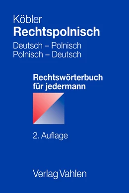 Abbildung von Köbler | Rechtspolnisch | 2. Auflage | 2022 | beck-shop.de