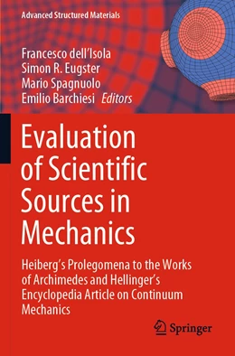 Abbildung von dell'Isola / Eugster | Evaluation of Scientific Sources in Mechanics | 1. Auflage | 2022 | 152 | beck-shop.de