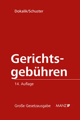 Abbildung von Dokalik / Schuster | Gerichtsgebühren | 14. Auflage | 2022 | 34 | beck-shop.de