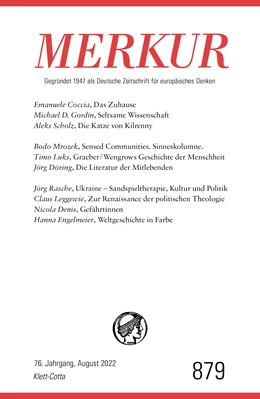 Abbildung von Demand / Knörer | MERKUR Gegründet 1947 als Deutsche Zeitschrift für europäisches Denken - 8/2022 | 1. Auflage | 2022 | beck-shop.de