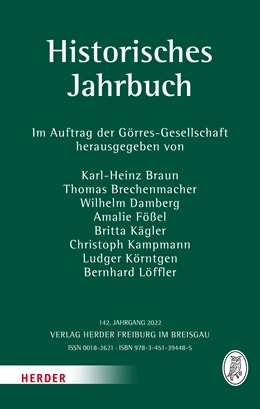 Abbildung von Historisches Jahrbuch | 1. Auflage | 2022 | beck-shop.de
