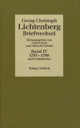 Abbildung von Lichtenberg Briefwechsel Bd. 4: 1793-1799 | 1. Auflage | 2021 | beck-shop.de