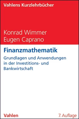 Abbildung von Caprano / Wimmer | Finanzmathematik | 7. Auflage | 2013 | beck-shop.de