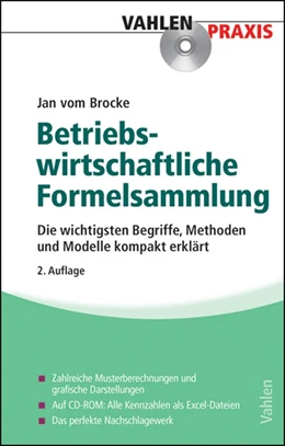 Abbildung von Brocke | Formelsammlung zur Betriebswirtschaftslehre | 2. Auflage | 2014 | beck-shop.de