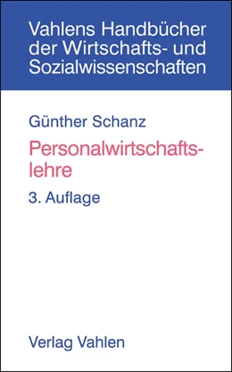 Abbildung von Schanz | Personalwirtschaftslehre | 3. Auflage | 2015 | beck-shop.de