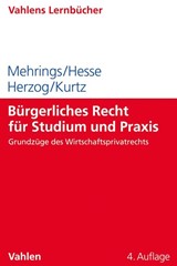 Abbildung von Mehrings / Hesse / Herzog | Bürgerliches Recht für Studium und Praxis | 4. Auflage | 2019 | beck-shop.de