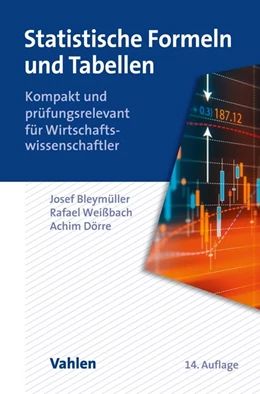 Abbildung von Bleymüller / Weißbach | Statistische Formeln und Tabellen | 14. Auflage | 2021 | beck-shop.de
