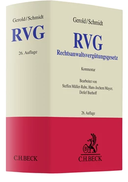 Abbildung von Gerold / Schmidt | Rechtsanwaltsvergütungsgesetz: RVG | 26. Auflage | 2023 | beck-shop.de