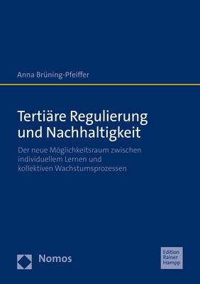 Cover: Brüning-Pfeiffer, Tertiäre Regulierung und Nachhaltigkeit