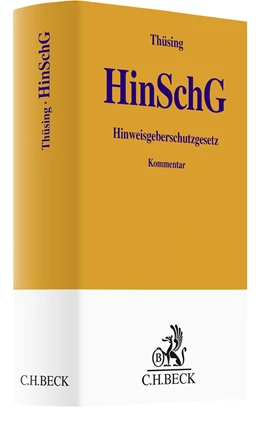 Abbildung von Thüsing | Hinweisgeberschutzgesetz: HinSchG | 1. Auflage | 2024 | beck-shop.de