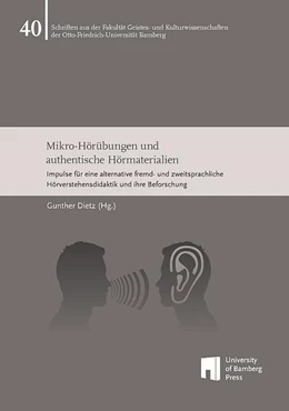 Abbildung von Dietz | Mikro-Hörübungen und authentische Hörmaterialien | 1. Auflage | 2022 | beck-shop.de