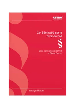 Abbildung von Bohnet / Carron | 22e Séminaire sur le droit du bail | | 2022 | beck-shop.de