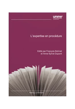 Abbildung von Bohnet / Dupont | L’expertise en procédure | 1. Auflage | 2022 | beck-shop.de