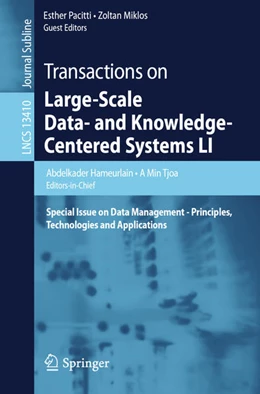 Abbildung von Hameurlain / Tjoa | Transactions on Large-Scale Data- and Knowledge-Centered Systems LI | 1. Auflage | 2022 | beck-shop.de