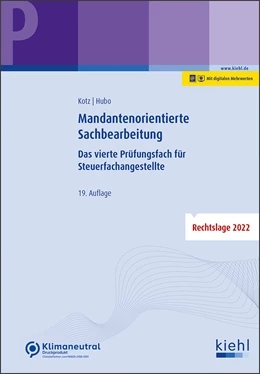 Abbildung von Kotz / Hubo | Mandantenorientierte Sachbearbeitung | 19. Auflage | 2022 | beck-shop.de