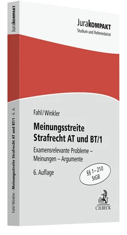 Abbildung von Fahl / Winkler | Meinungsstreite Strafrecht AT und BT/1 | 6. Auflage | 2023 | beck-shop.de