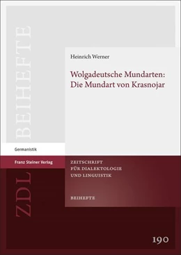 Abbildung von Werner | Wolgadeutsche Mundarten: Die Mundart von Krasnojar | 1. Auflage | 2022 | beck-shop.de