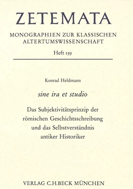 Abbildung von Heldmann, Konrad | sine ira et studio | 1. Auflage | 2011 | Heft 139 | beck-shop.de