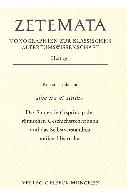 Cover: Konrad Heldmann, sine ira et studio