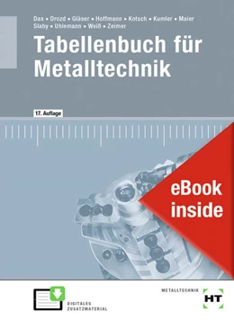 Abbildung von Zeimer / Weiß | eBook inside: Buch und eBook Tabellenbuch für Metalltechnik | 16. Auflage | 2022 | beck-shop.de